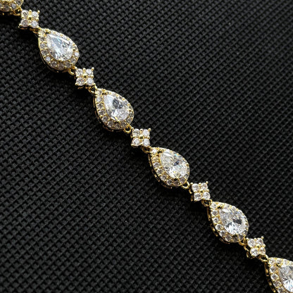 Gold Bracelet Raindrop Star