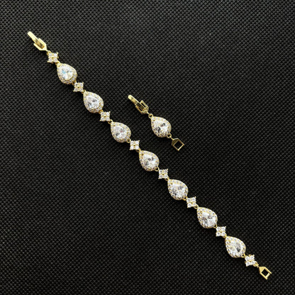Gold Bracelet Raindrop Star