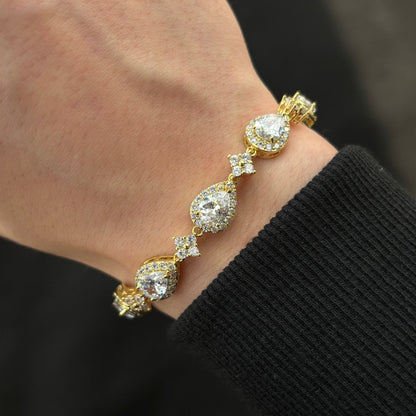 Gold Bracelet Raindrop Star