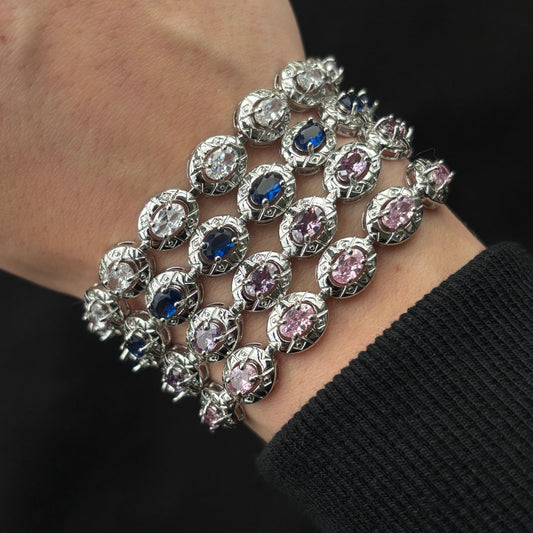 Oval Crystal Bracelet